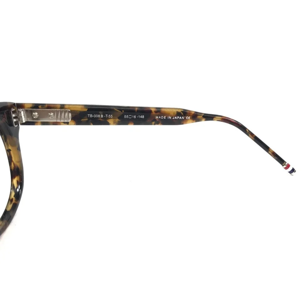 Thom Browne. Eyeglasses Frames TB-008 B-T-55 Tortoise Square Oversized 55-16-148